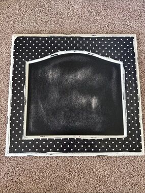 Hobby Lobby Black and White Polka Dot Chalkboard Frame
